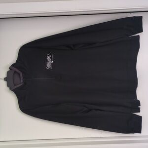 Men's Black Oakland University Quarter Zip XXL